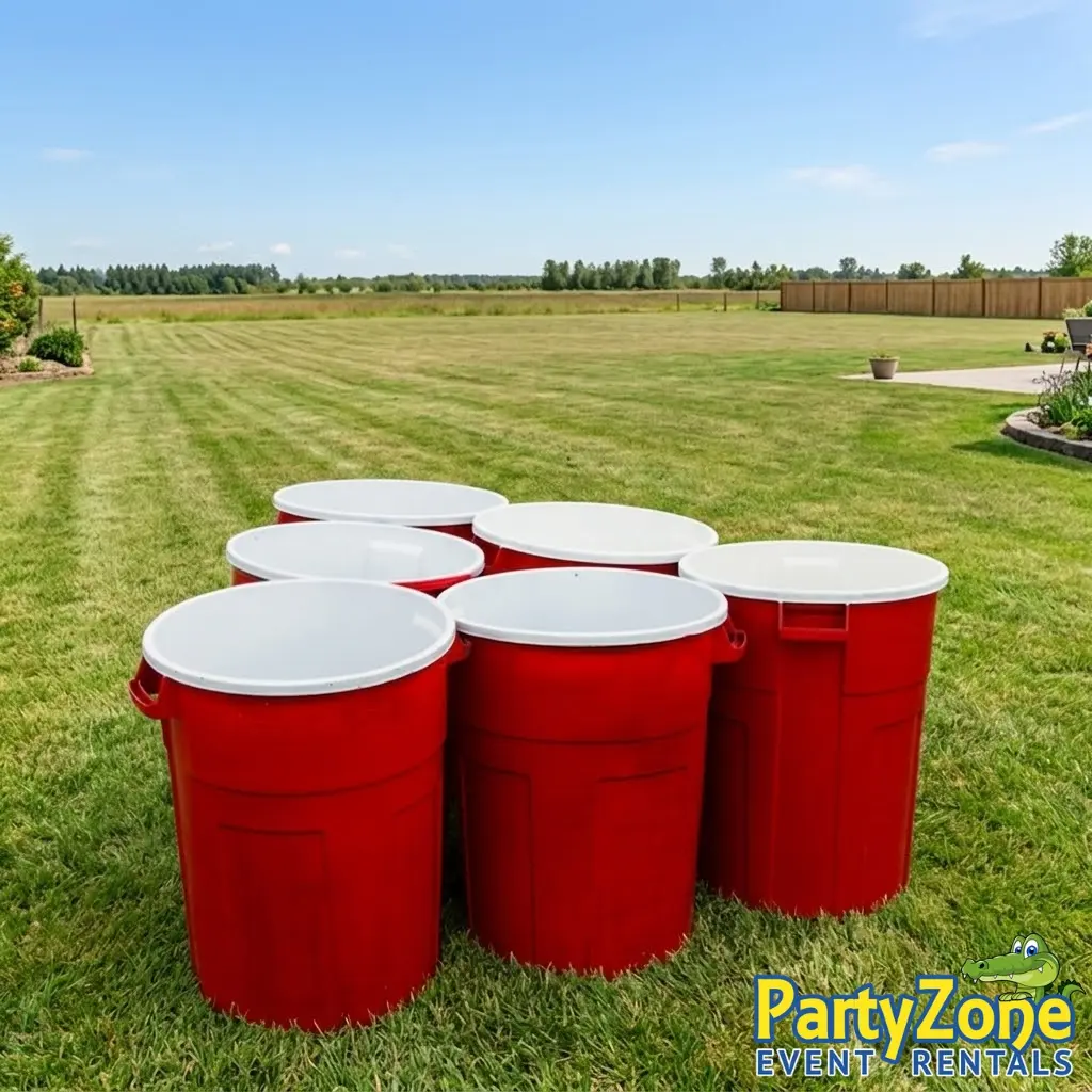 Giant Pong yard game rental for Harvey LA graduations, tailgates, and corporate events