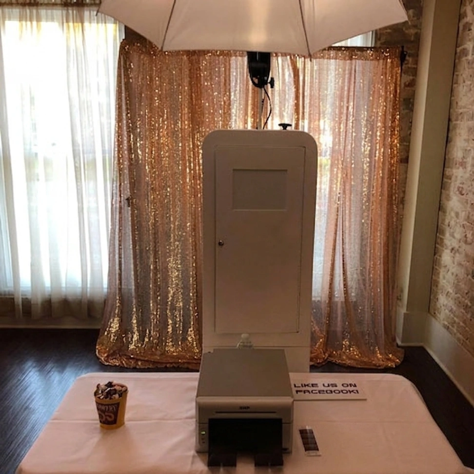 Platinum package photo booth rental for Harvey LA weddings and corporate events on the West Bank